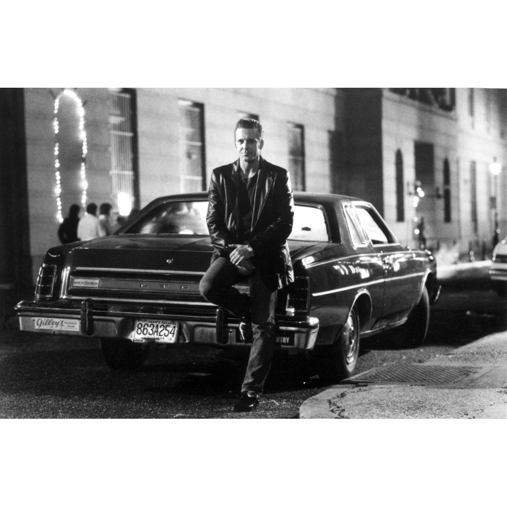 Mickey Rourke leaning on a car Photo Print Image 1