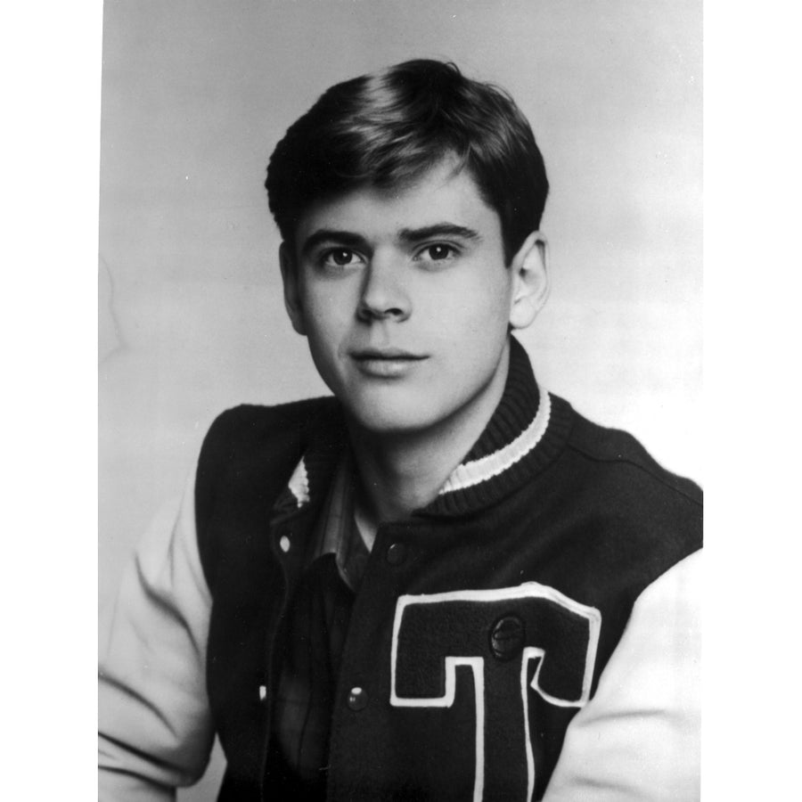 Thomas Howell wearing a varsity jacket Photo Print Image 1