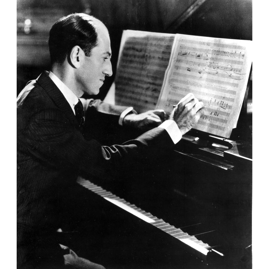 George Gershwin writing at his piano Photo Print Image 1