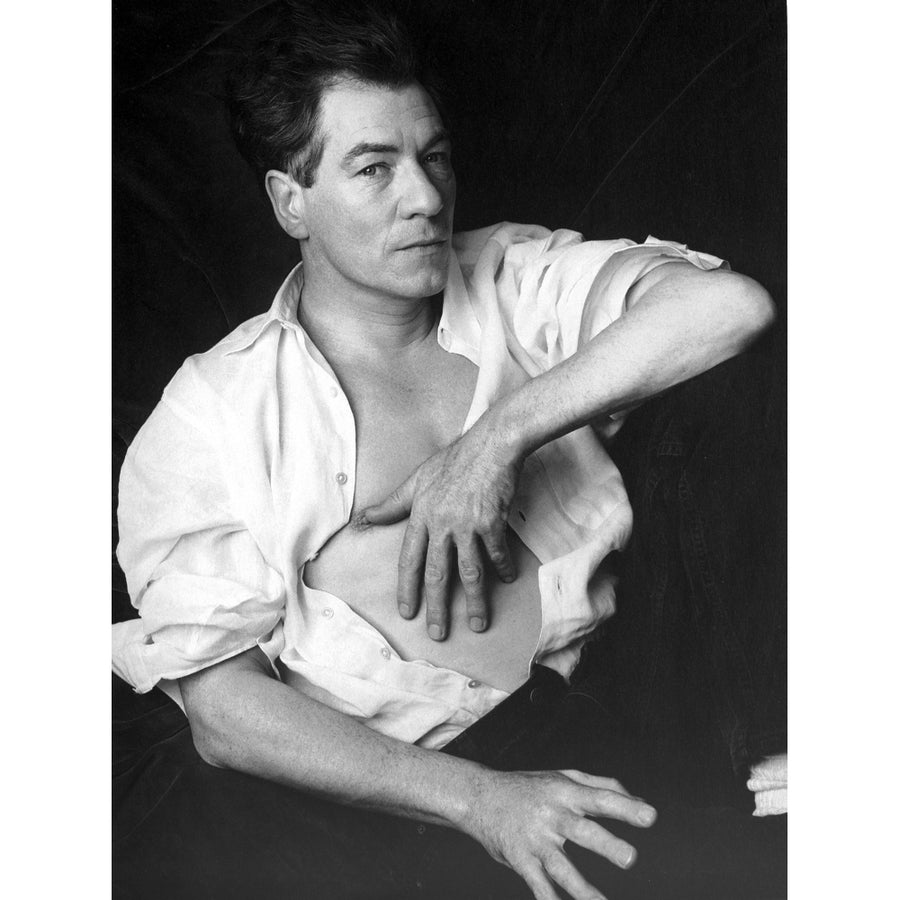 Ian McKellen with an unbuttoned shirt Photo Print Image 1