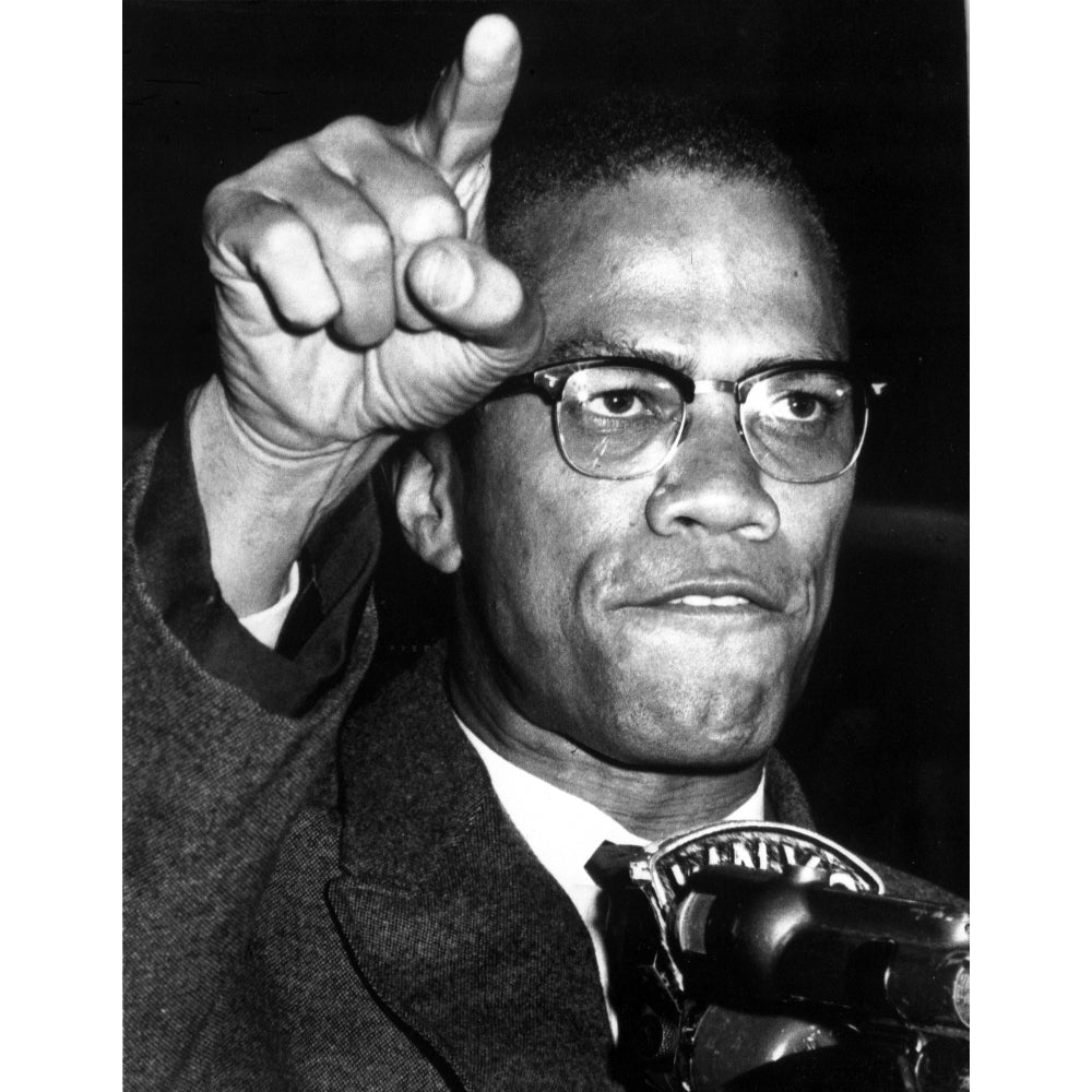 Malcolm X pointing Photo Print Image 1