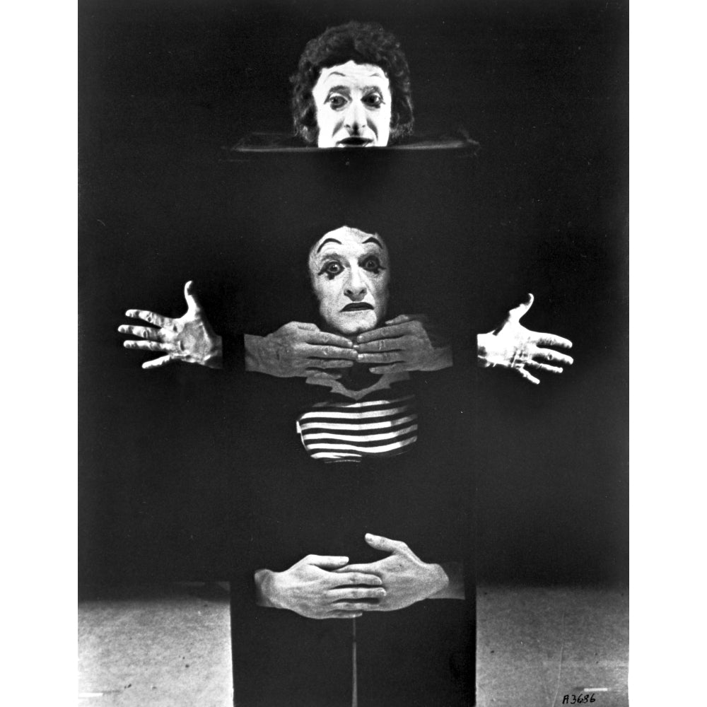 Marcel Marceau performing a magic trick Photo Print Image 1
