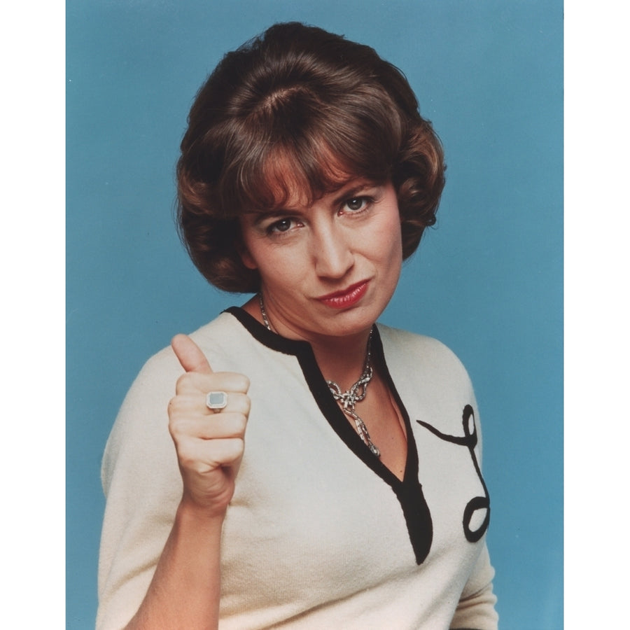 Penny Marshall Posed in White Portrait Photo Print Image 1