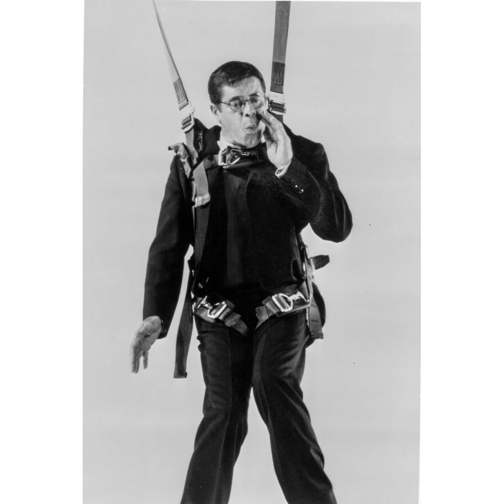 Jerry Lewis using a parachute Photo Print Image 1