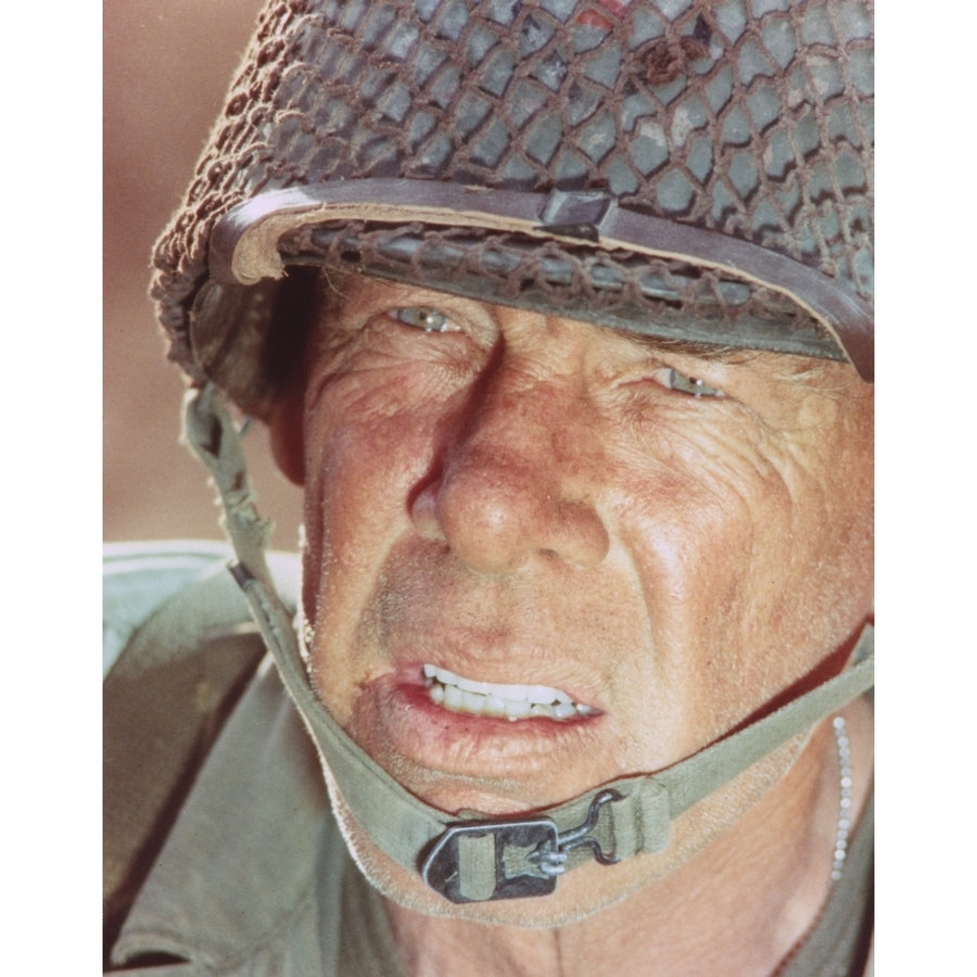 Lee Marvin Close up Portrait With Helmet Photo Print Image 1