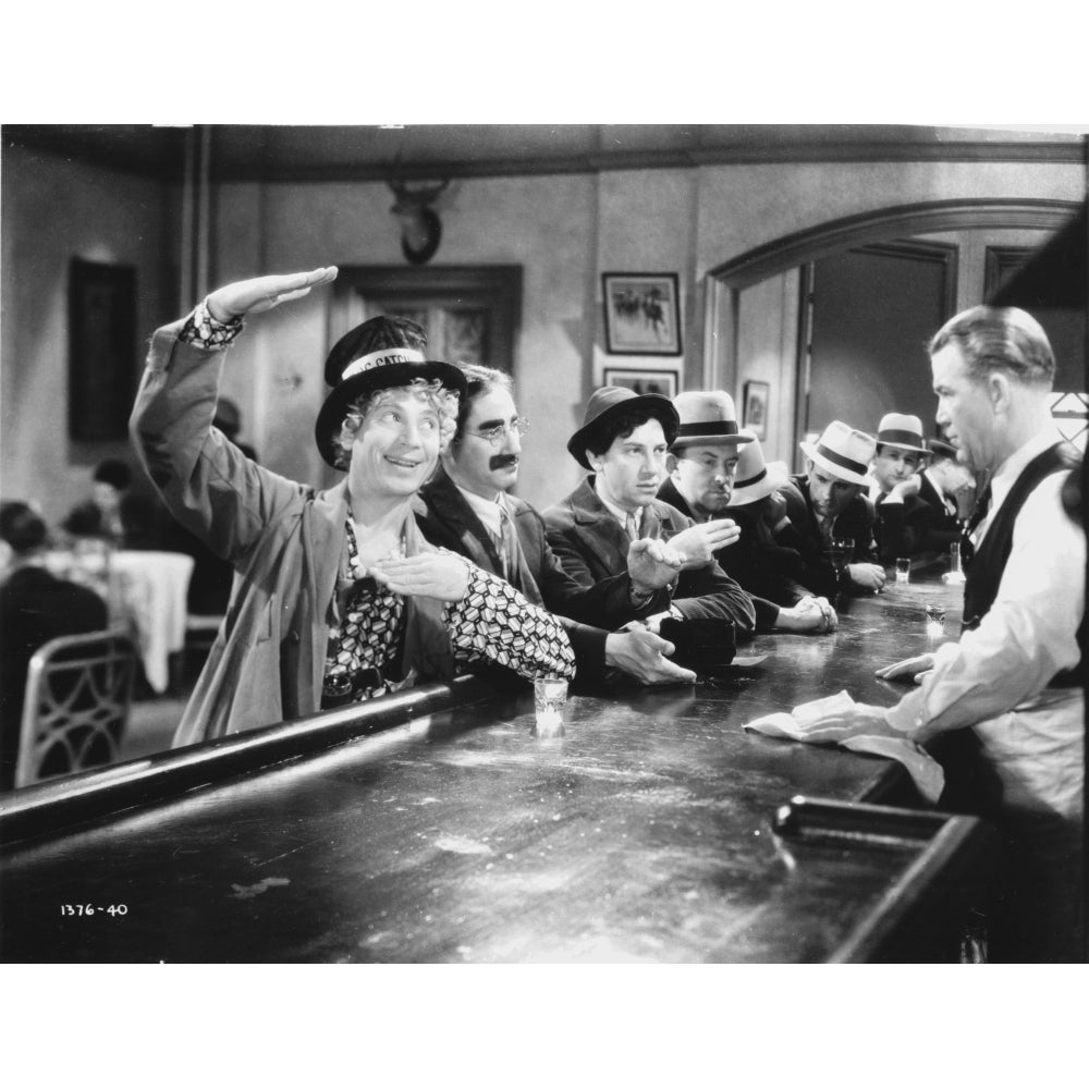 Marx Brothers in Movie Scene at the Bar Photo Print Image 1