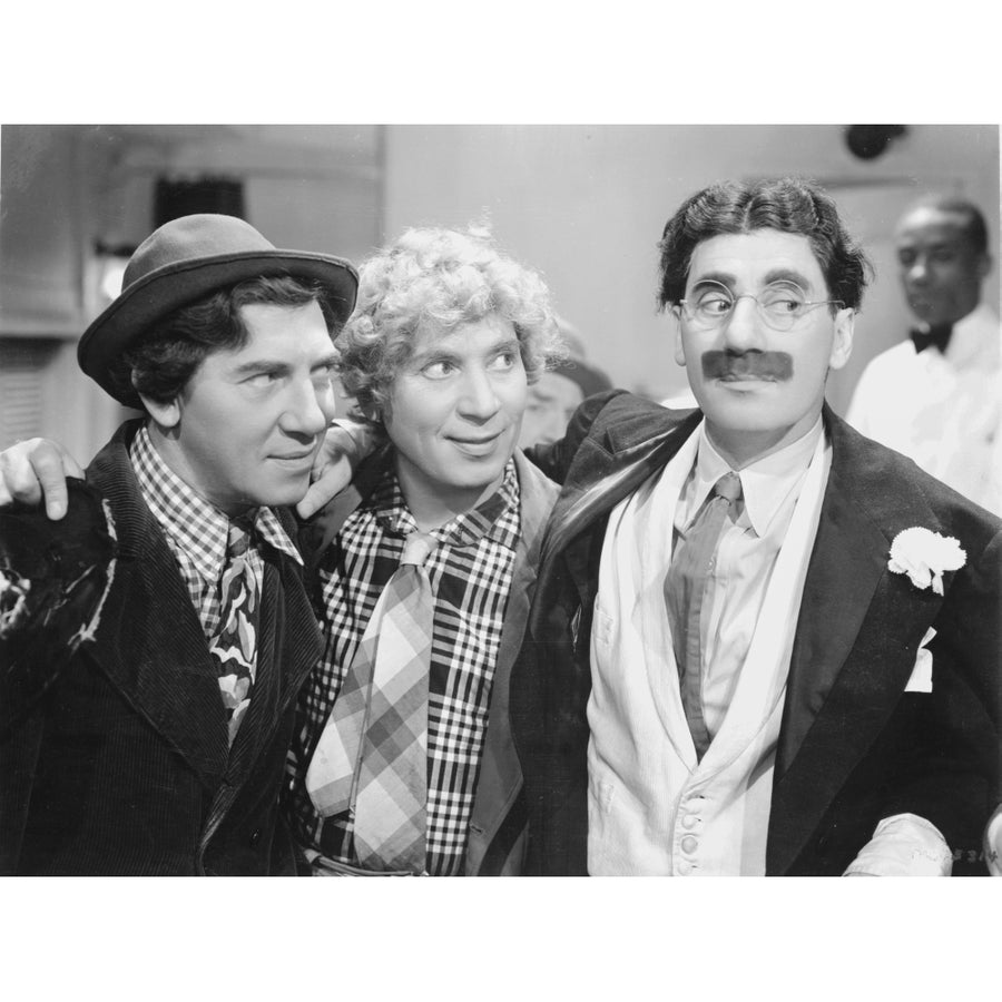 Marx Brothers Portrait of Three Men smiling- Photograph Print Photo Print Image 1