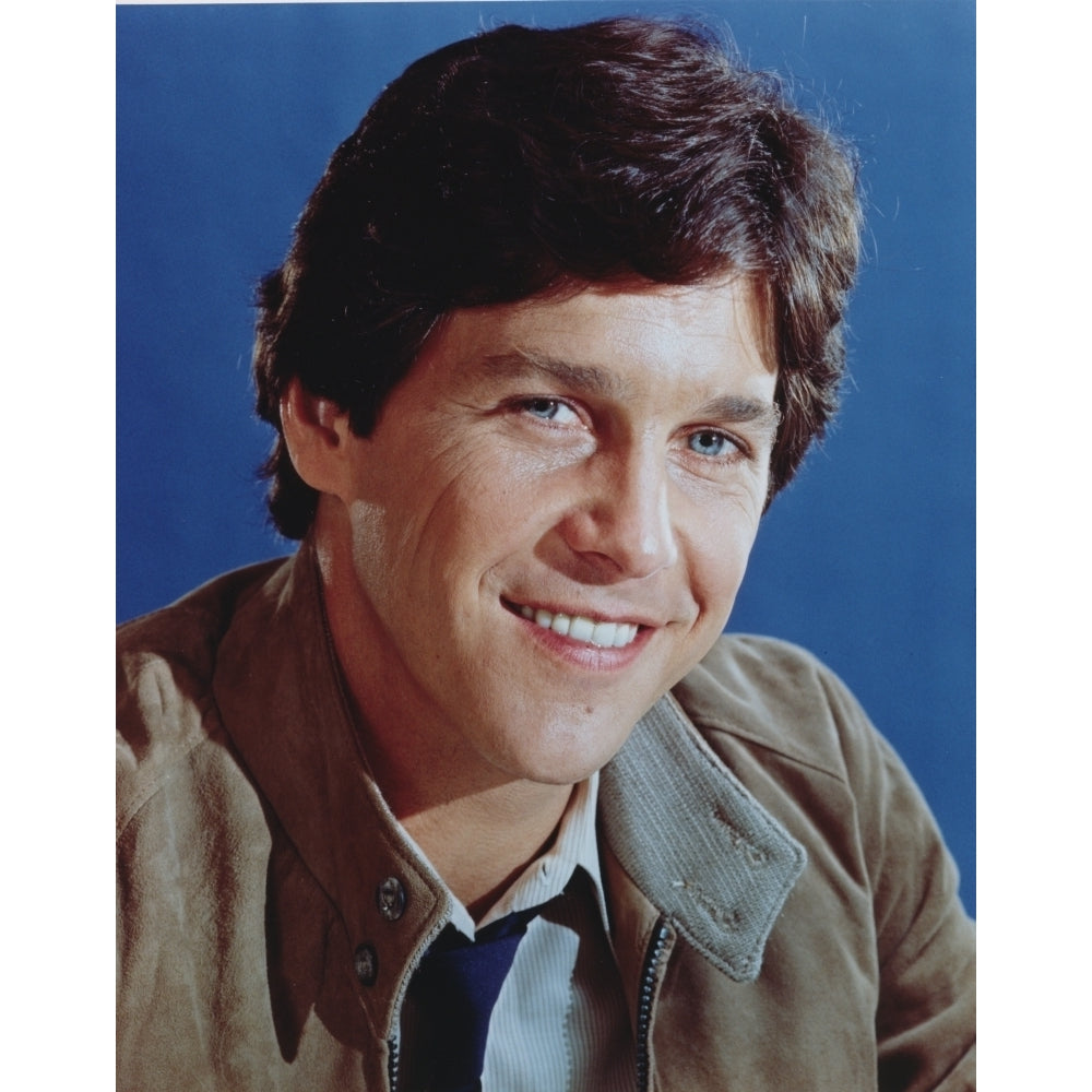 Tim Matheson smiling in Brown Coat Portrait Photo Print Image 1