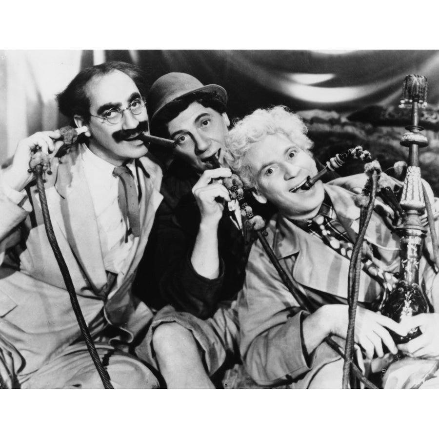 Marx Brothers Portrait with Three man Sucking Up Something Photo Print Image 1