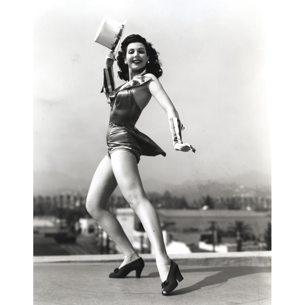 Ann Miller Dancing on the Roof Top in a Classic Portrait Photo Print Image 1