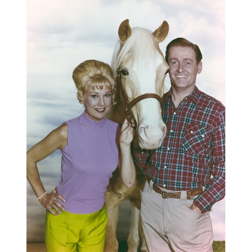 Mister Ed Posed with a Horse in Classic Photo Print Image 1