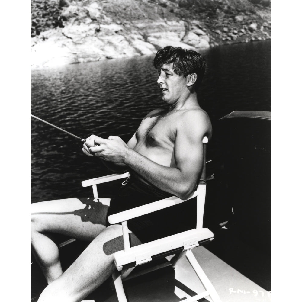 Robert Mitchum fishing Photo Print Image 1