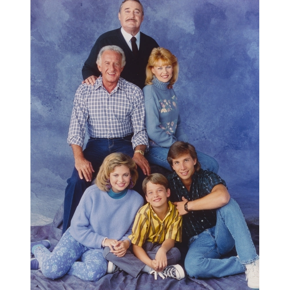 Mister Belvedere Family Picture in Blue Background Photo Print Image 1