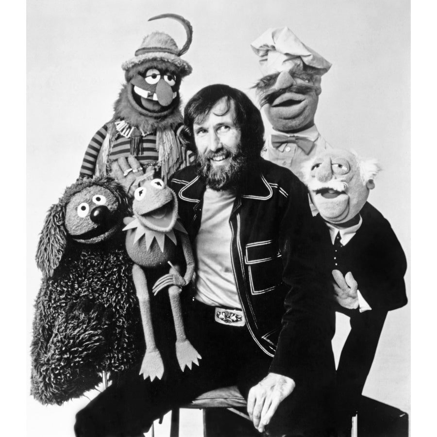 Muppets Group Picture Black and White Portrait Photo Print Image 1