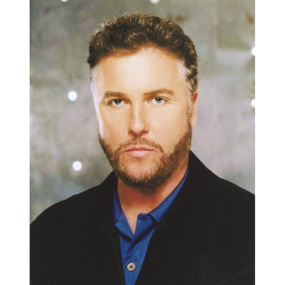 William Petersen Posed in Black Suit with Beard Photo Print Image 1