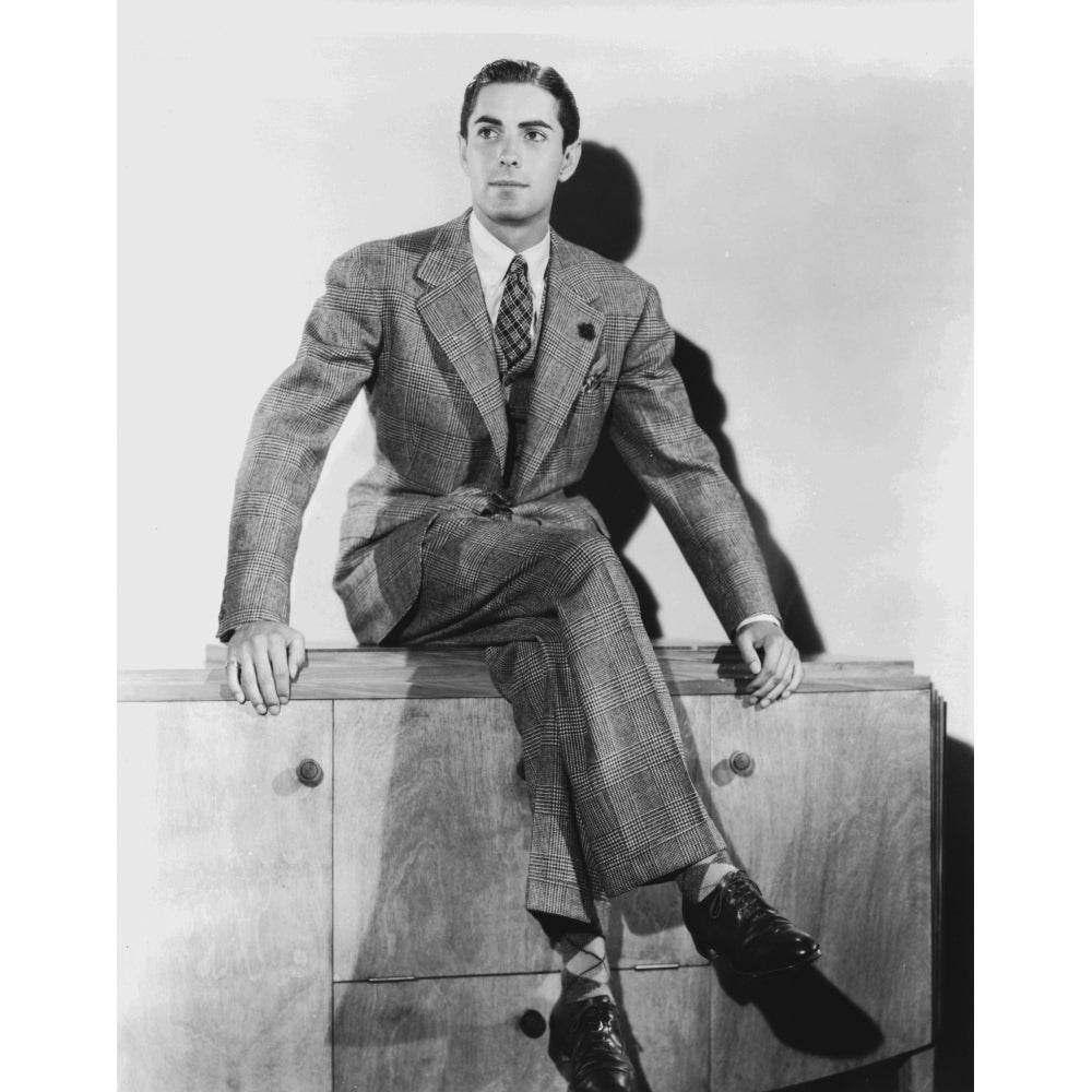 Tyrone Power in a suit Photo Print Image 1