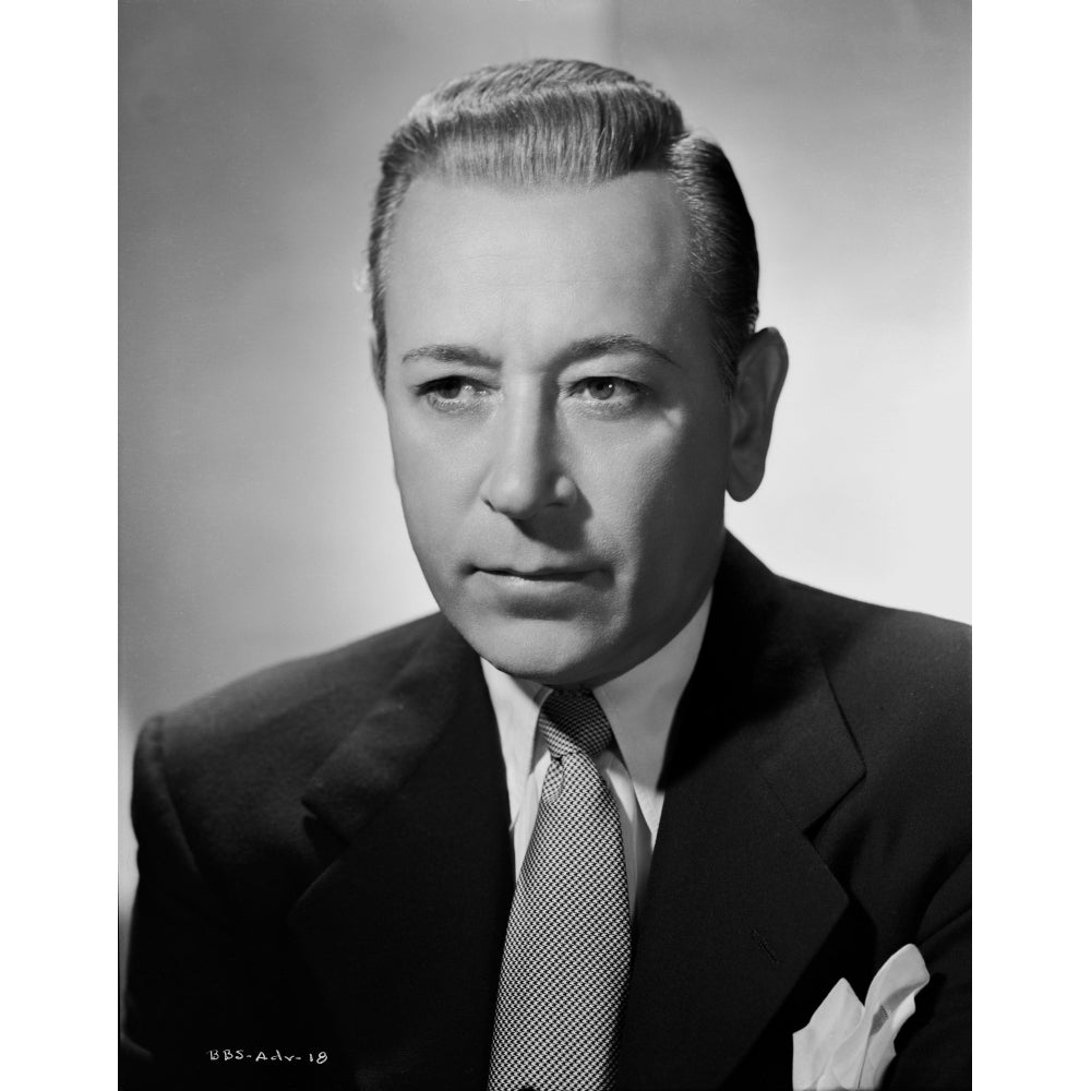 George Raft Posed in Suit with an Expressionless Face Photo Print Image 1