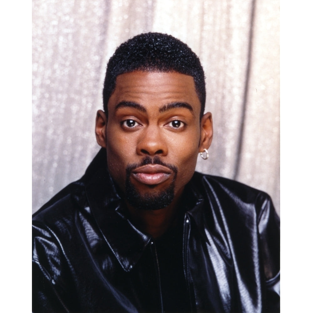 Chris Rock in Leather Jacket Close Up Portrait Photo Print Image 1