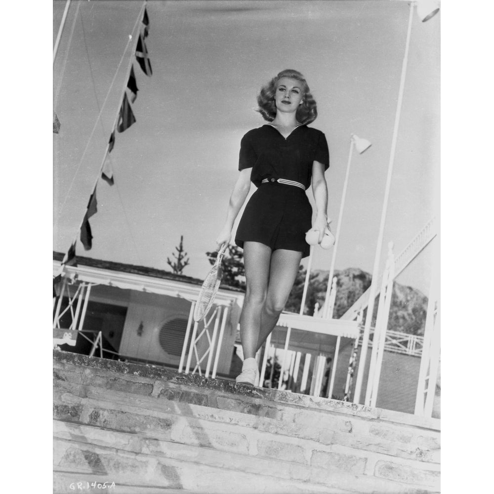 Ginger Rogers Curly Hair wearing Black Mini Skirt Photo Print Image 1