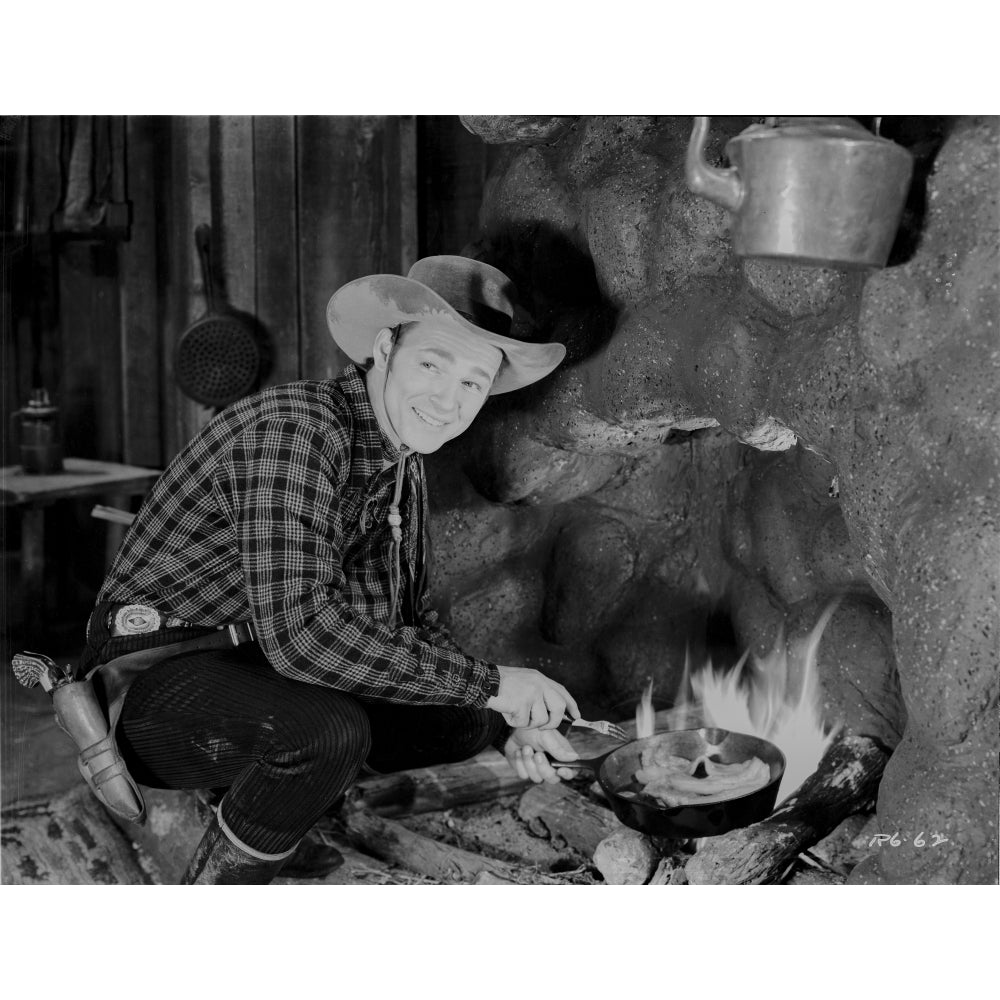 Roy Rogers Cooking with Cowboy Outfit Photo Print Image 1