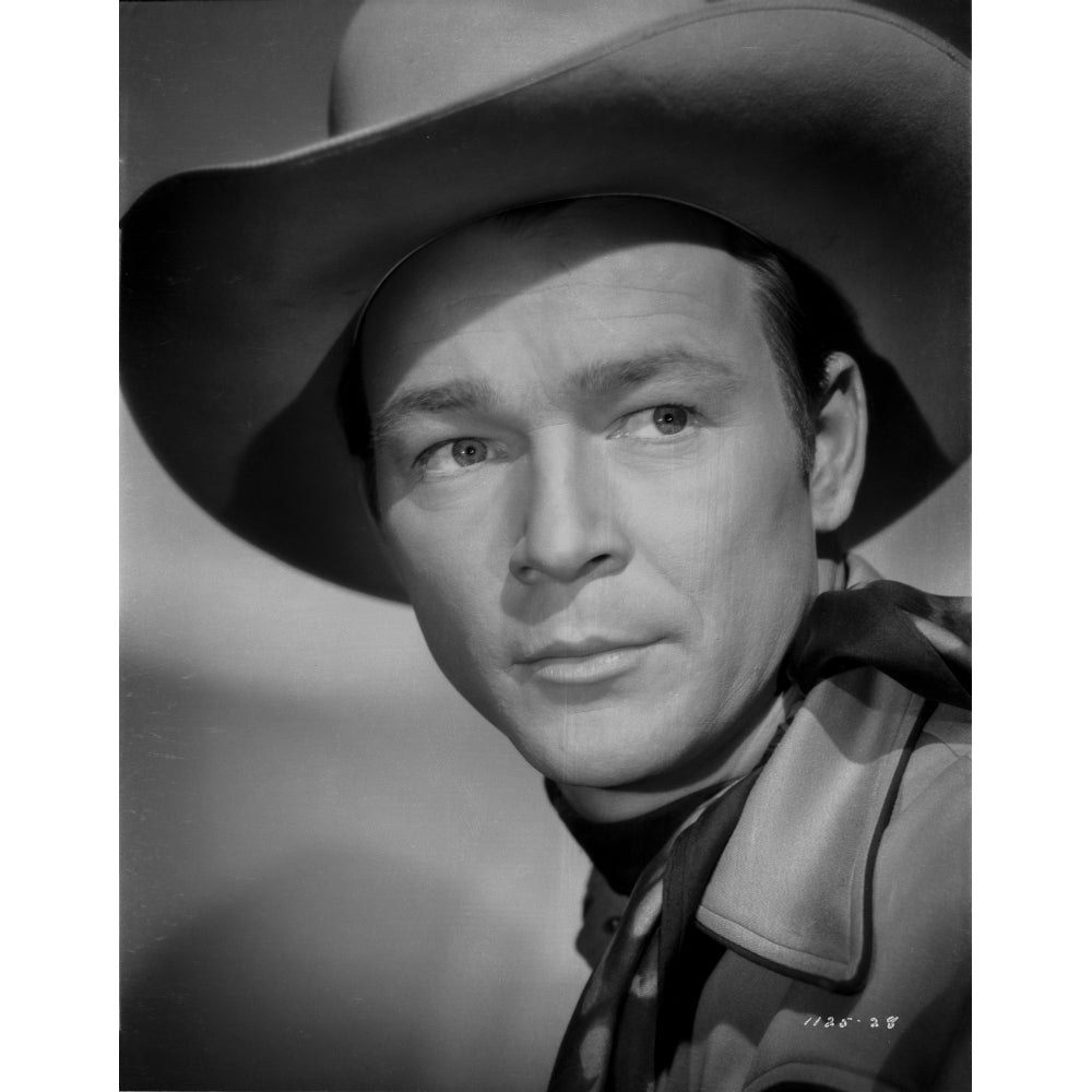 Roy Rogers in Cowboy Hat Headshot Portrait Photo Print Image 1