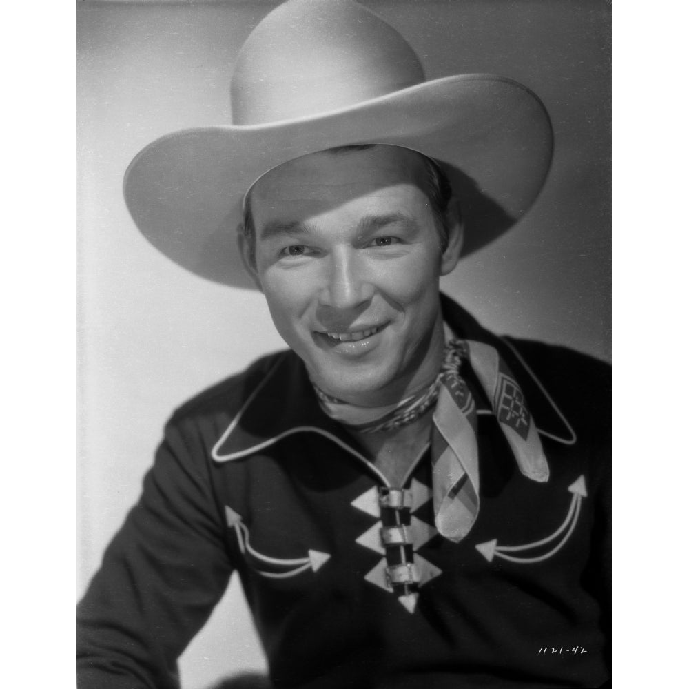 Roy Rogers Posed in Portrait with Cowboy Hat Photo Print Image 1