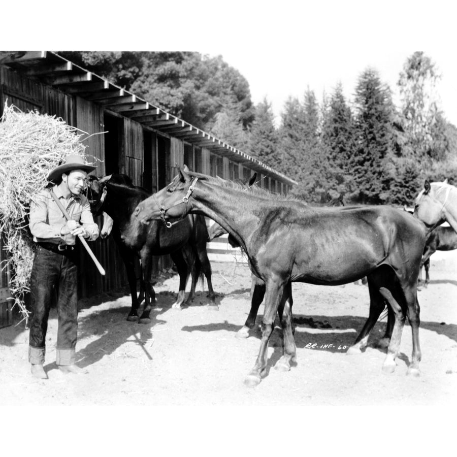 Roy Rogers and a horse Photo Print Image 1