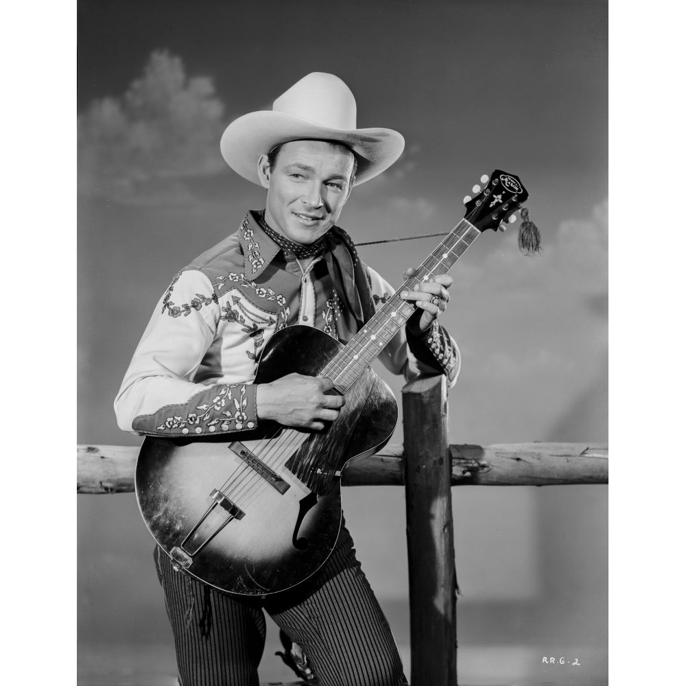 Roy Rogers Playing a Guitar Photo Print Image 1