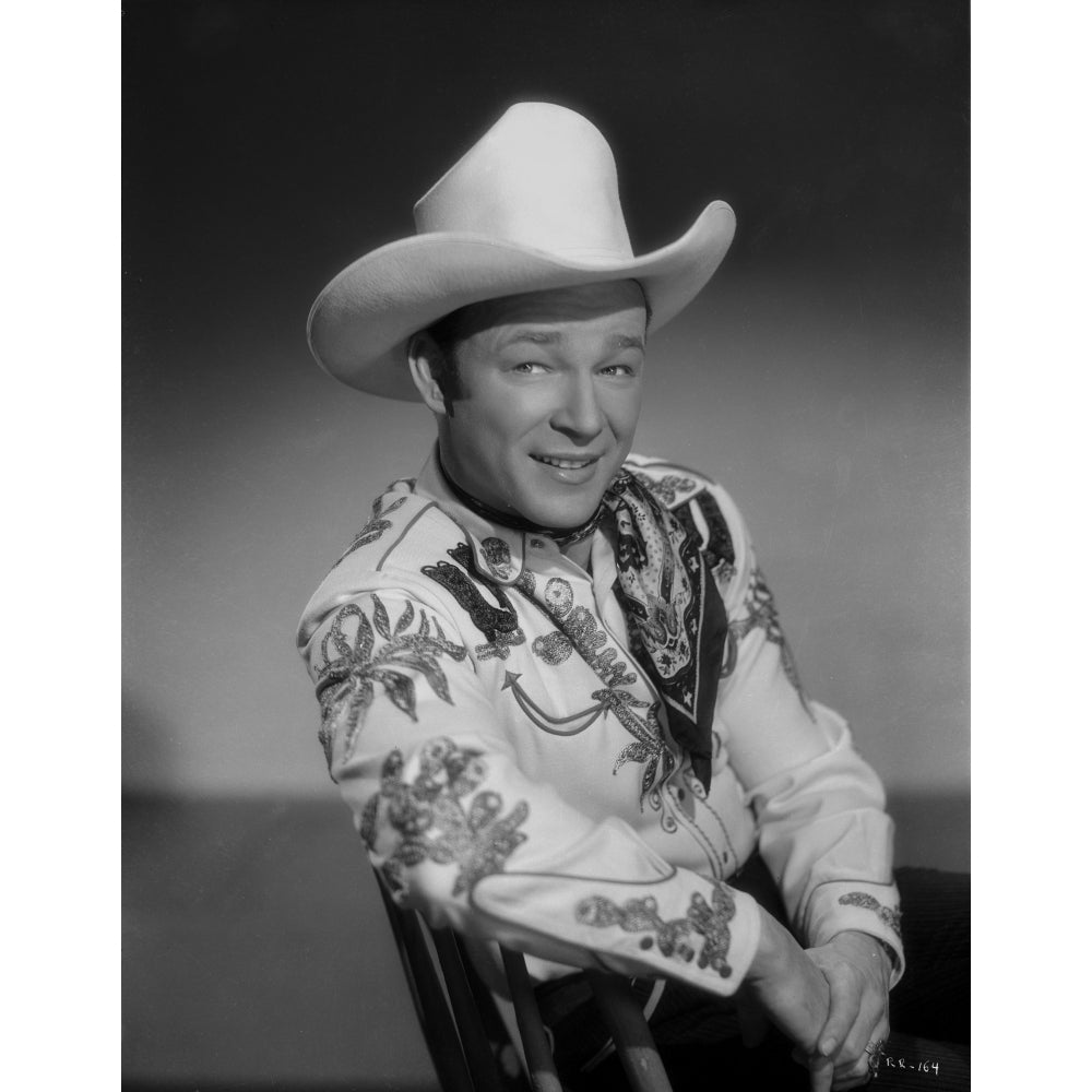 Roy Rogers Seated in Cowboy Outfit Photo Print Image 1