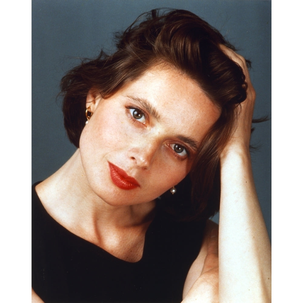 Isabella Rossellini in a Black Sleeveless Blouse Photo Print Image 1