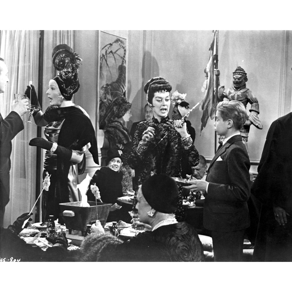 Rosalind Russell Talking to a Boy in Suit Photo Print Image 1