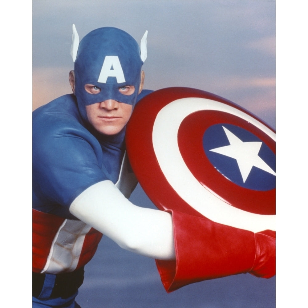 Captain America Close Up Portrait Photo Print Image 1