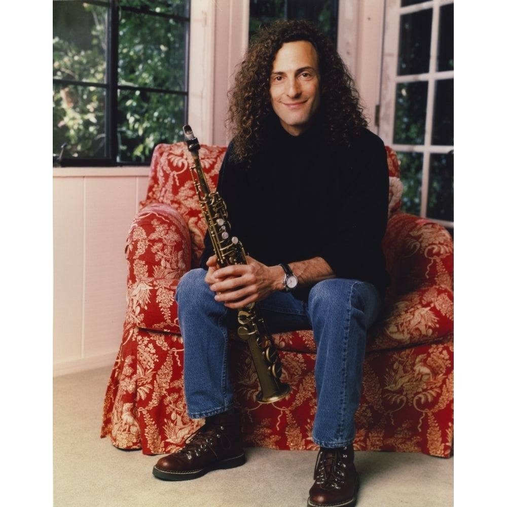 Kenny G Holding a Music Instrument With a smiling Pose Photo Print Image 1