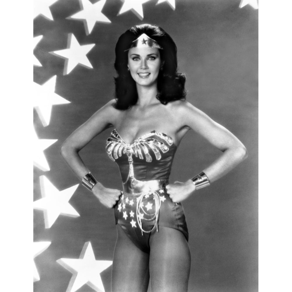 Lynda Carter Posed in Wonder Woman with Hands on Hips Photo Print Image 1