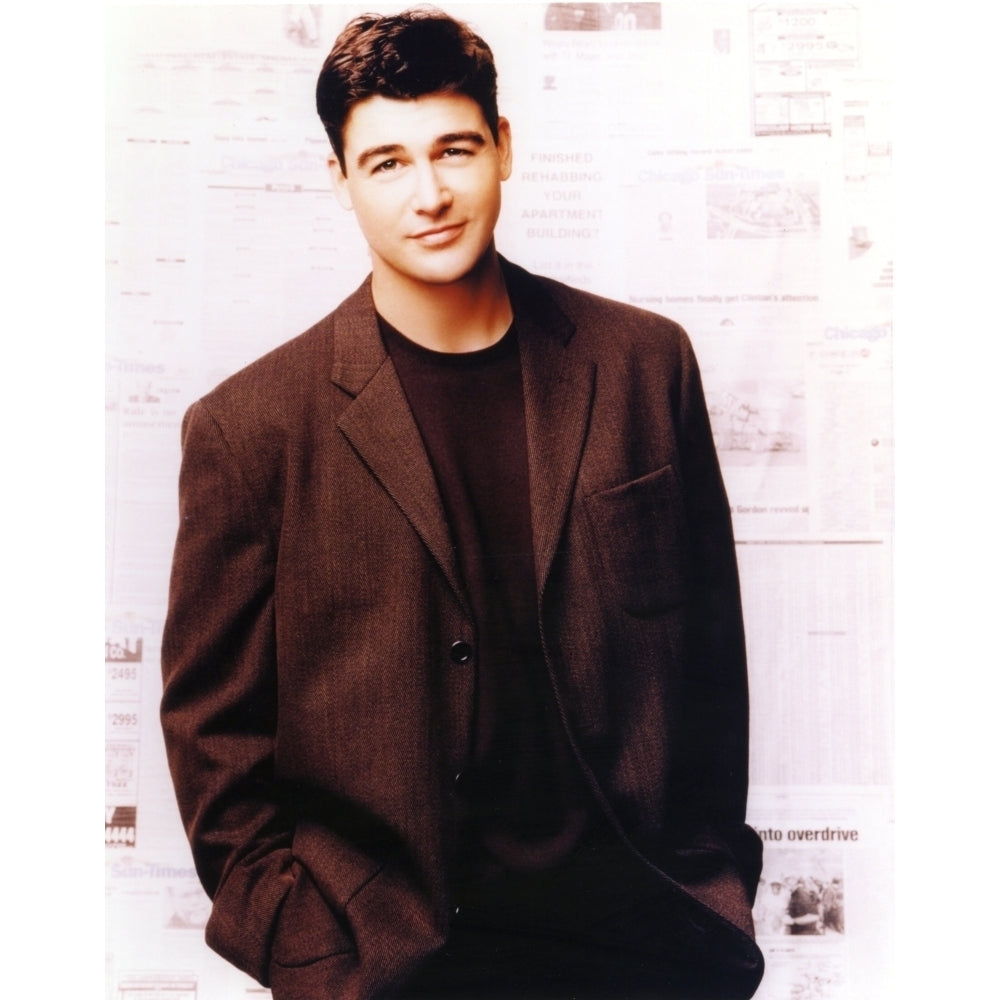 Kyle Chandler Portrait in Brown Coat Photo Print Image 1