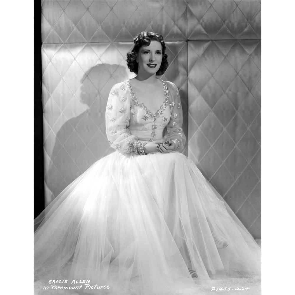 Gracie Allen wearing an evening gown Photo Print Image 1