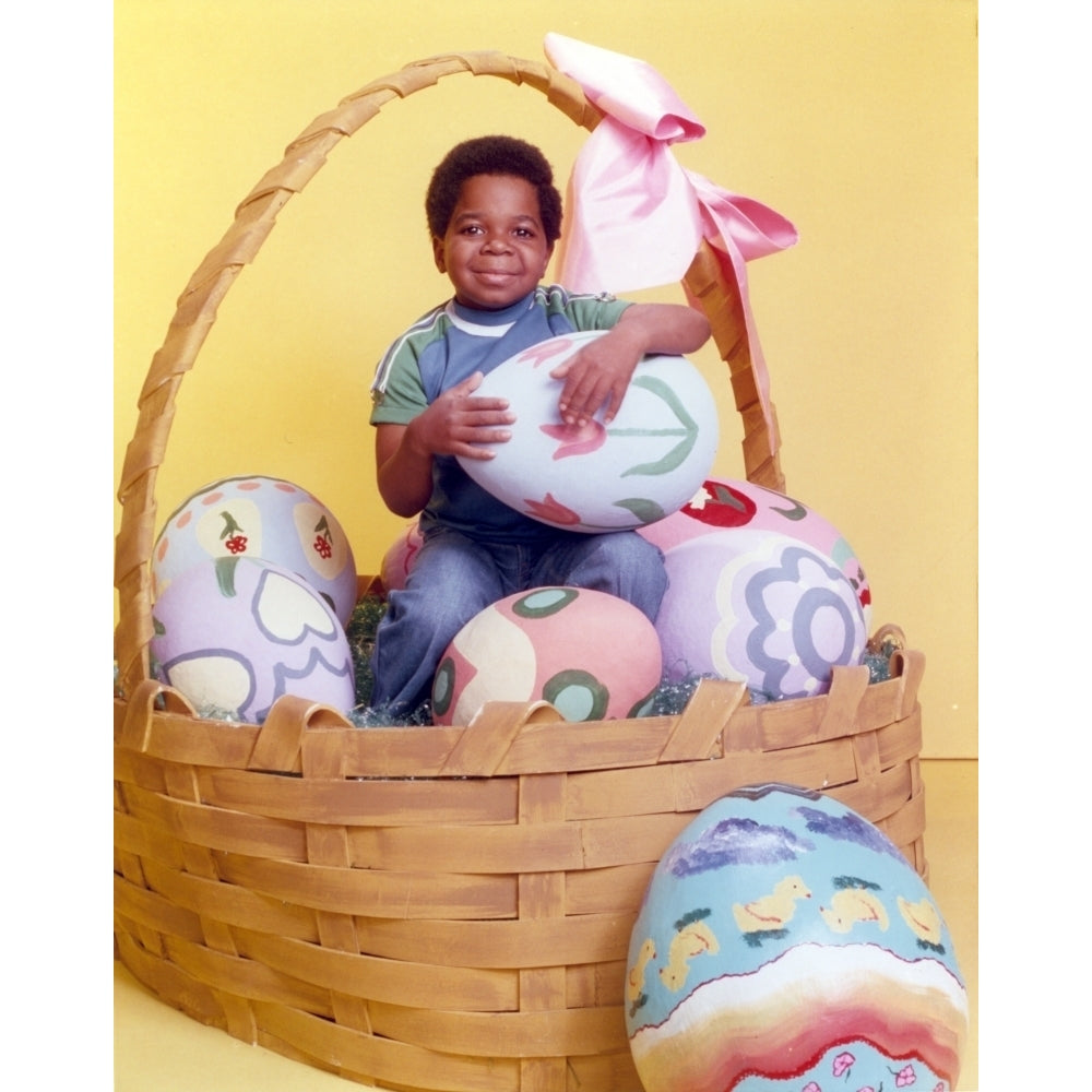 Gary Coleman Seated in Yellow Background Photo Print Image 1