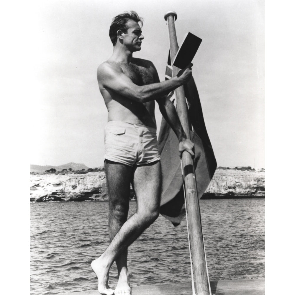 Sean Connery reading by the sea Photo Print Image 1