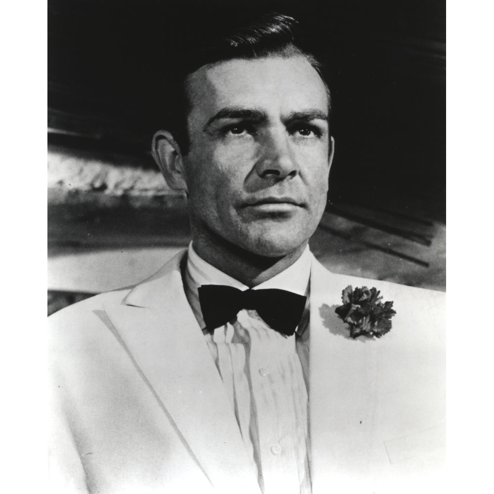 Sean Connery Portrait in White Tuxedo Photo Print Image 1