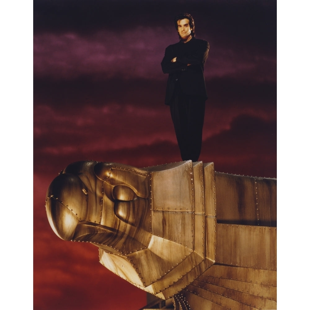 David Copperfield Posed in Cliff Photo Print Image 1