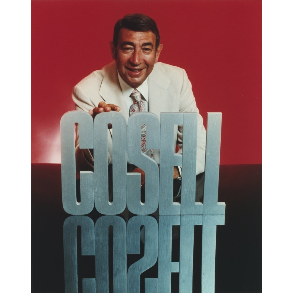 Howard Cosell Posed in White Tuxedo Photo Print Image 1