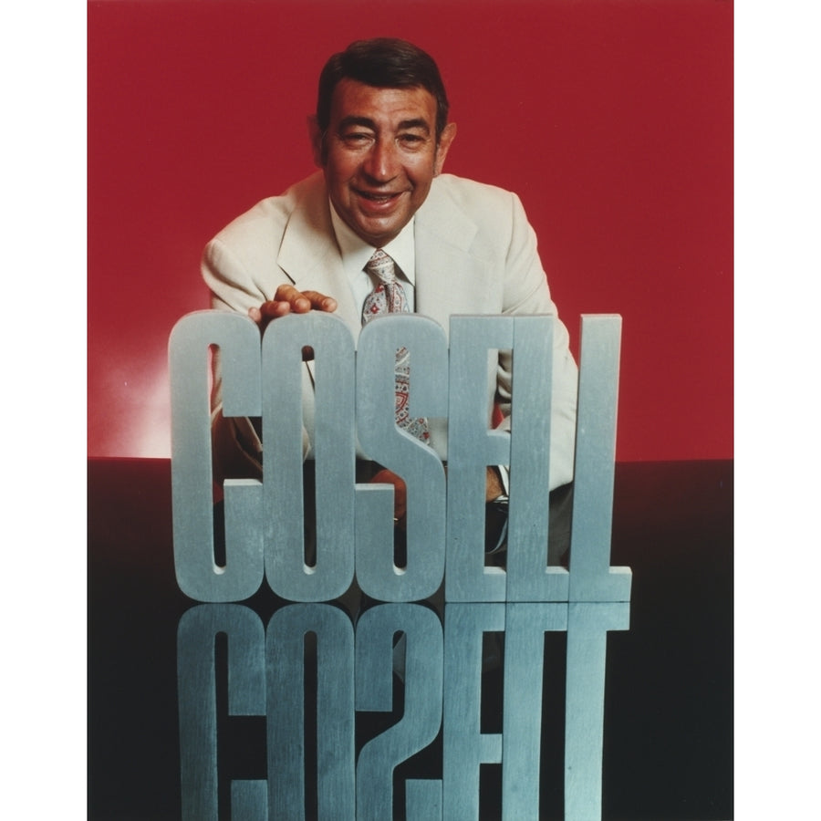 Howard Cosell Posed in White Tuxedo Photo Print Image 1