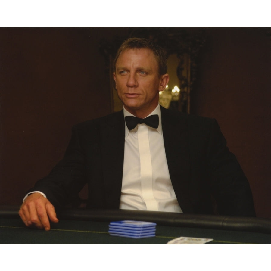 Daniel Craig Seated in Black Tuxedo Photo Print Image 1