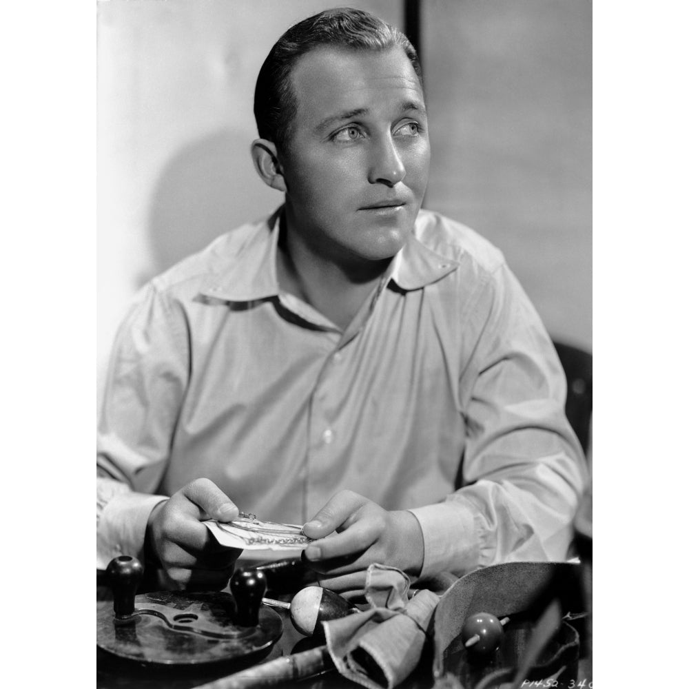 Bing Crosby Seated wearing Long Sleeves Portrait Photo Print Image 1