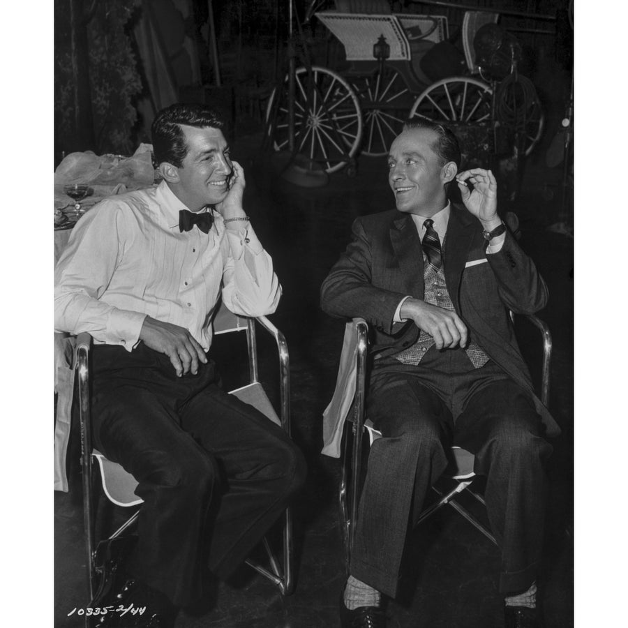 Bing Crosby Seated and Discussed with Man in Formal Wear Candid Photo Photo Print Image 1