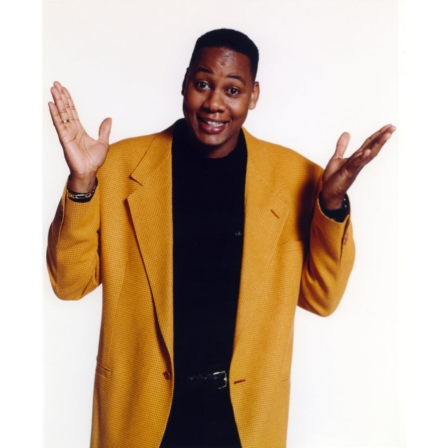 Mark Curry Posed in Brown Coat Photo Print Image 1