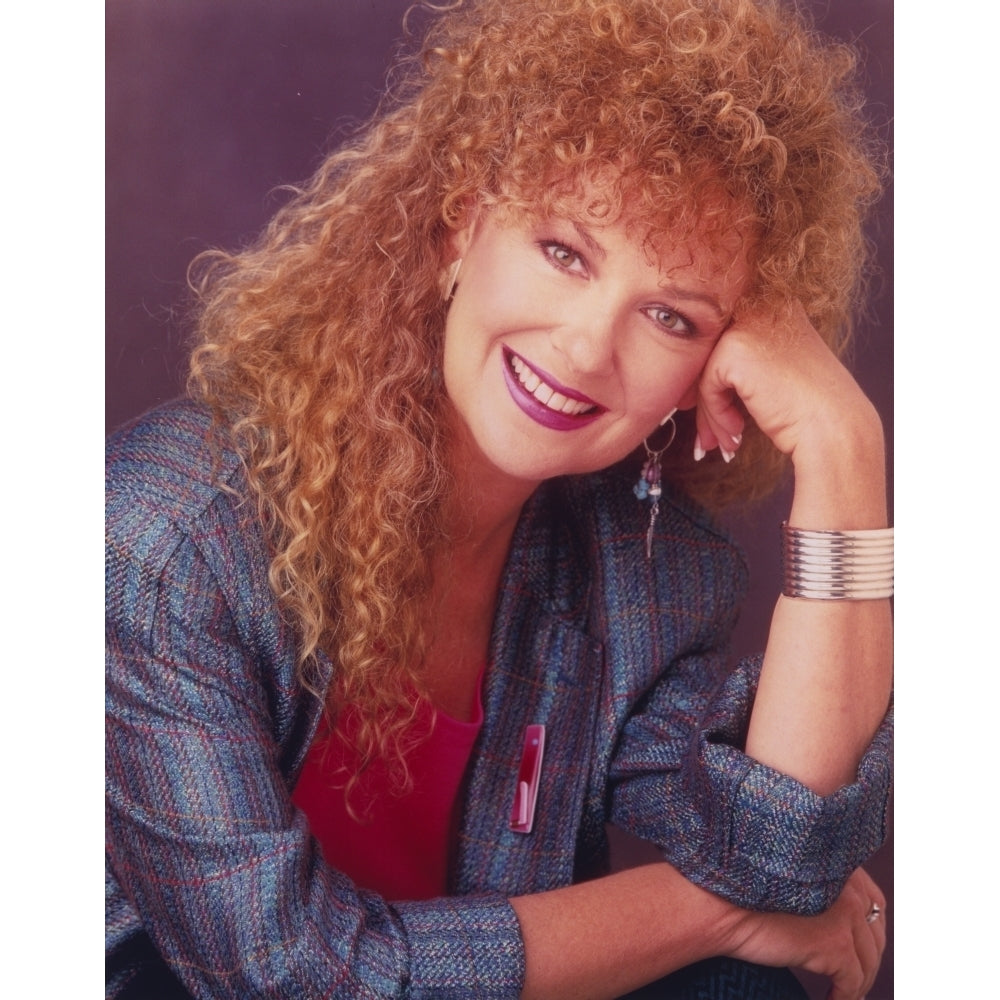 Shelley Fabares wearing a Glittering Coat in a Close Up Portrait Photo Print Image 1