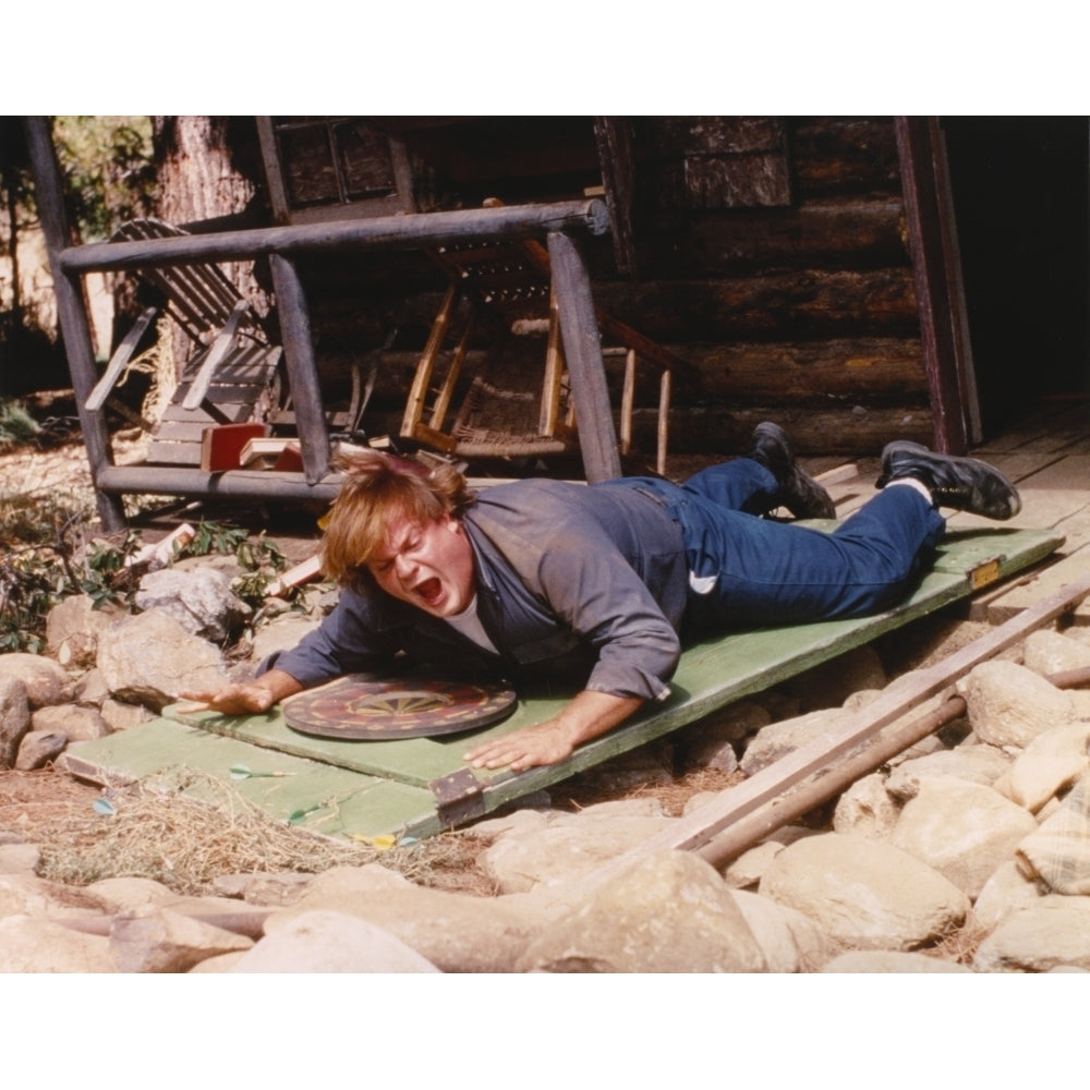 Chris Farley Lying wearing Blue Jacket Photo Print Image 1