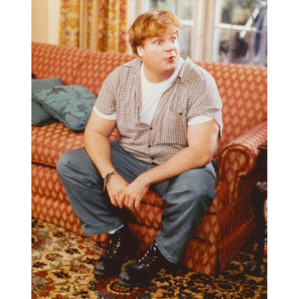 Chris Farley sitting on Couch Candid Photo Photo Print Image 1