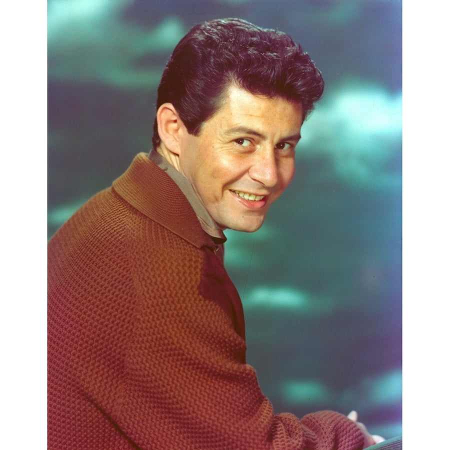 Eddie Fisher wearing Brown Sweater Portrait Photo Print Image 1